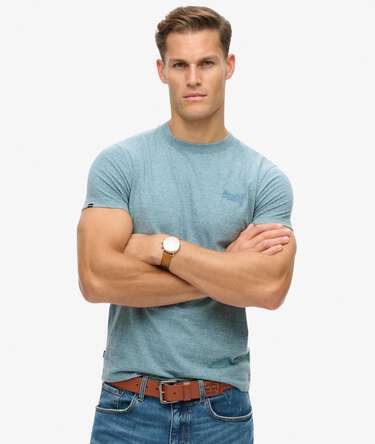 Essential T-shirt van biologisch katoen met logo