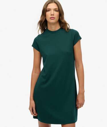 Short Sleeve A-Line Mini Dress