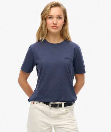 Essential Washed T-shirt met logo