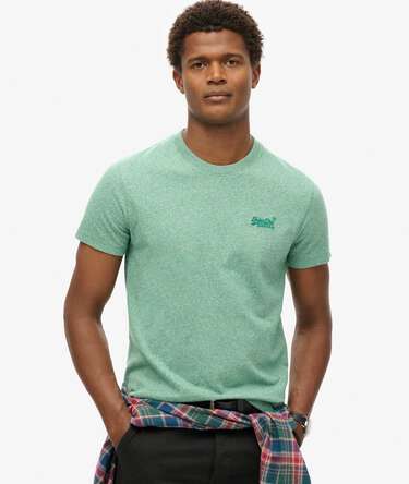 Essential T-shirt van biologisch katoen met logo