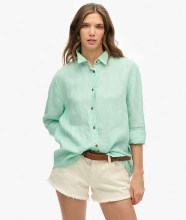 Casual Linen Boyfriend Shirt